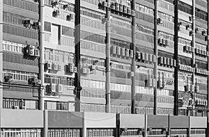 Industrial building in Hong Kong city