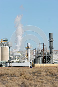 Industrial building polluting air