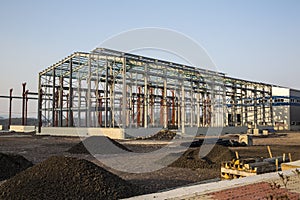 Industrial building under construction