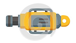Industrial Cable Connector: Robust Power Data Link Icon, vector design Generative AI