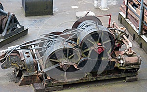Industrial cable puller winch photo