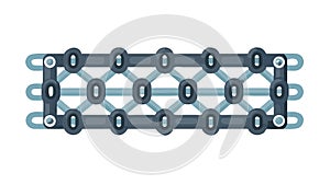 Industrial Chain Pattern, Robust Mechanical Element, vector design Generative AI