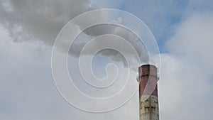 Industrial chimney smoke
