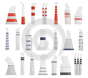 Industrial chimney vector