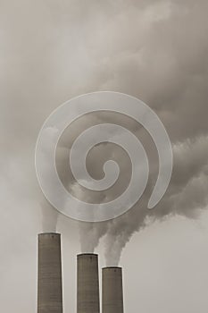 Industrial chimneys in the Arizona