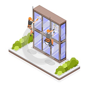 Industrial Climber Isometric Object