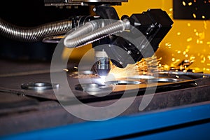 Industrial cnc plasma cutting machine photo