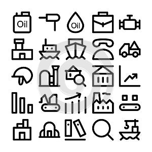 Industrial Colored Vector Icons 3