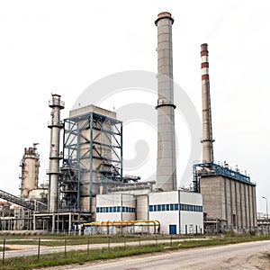 Industrial Complex isolated on white background