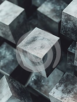 Industrial Concrete Cubes photo