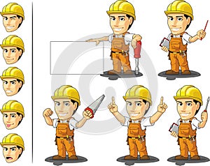 Industrial Construction Worker Mascot 3
