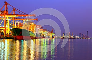 Industrial Container Cargo freight ship