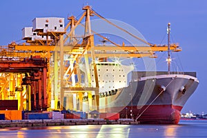 Industrial Container Cargo Ship