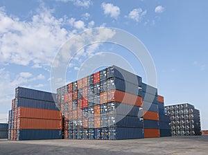 Industrial container yard for logistic import export business