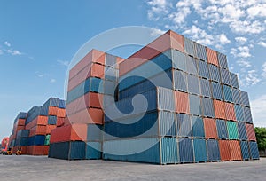 Industrial container yard for logistic import export business