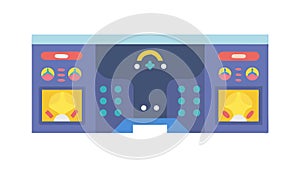 Industrial Control Panel System Operation Vector, vector design Generative AI