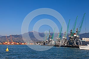 Industrial cranes in Batumi