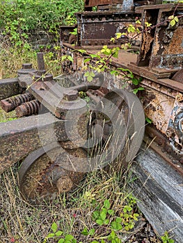 Industrial decay - Rusting metal