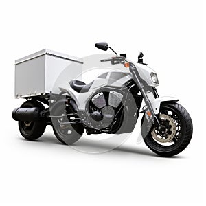 Industrial Design Motorcycle With Box: Suburban Ennui Capturer