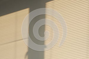 Industrial design window sunlight parallel lines shadows. Light and shadow from the window. Thin lines of light on the