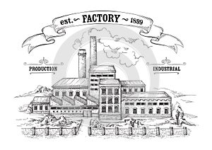 Industrial distillery factory