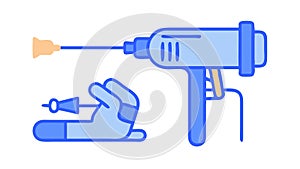 Industrial Drilling Equipment for Mining and Construction Projects, vector design Generative AI