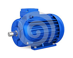 Industrial Electric Motor Isolated photo
