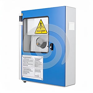 Industrial Electrical Control Box with High Voltage Warning
