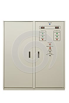 Industrial electrical switch panel photo