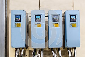 Industrial electricity inverters in a factory