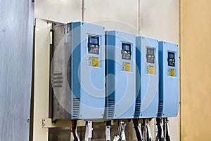 Industrial electricity inverters in a factory