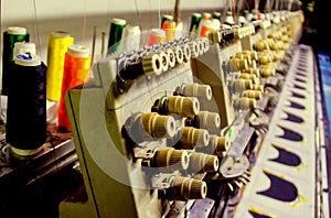 Industrial embroidery machine.For create patterns on textiles