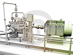 Industrial engine and power generator