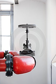 Industrial environments with pipes and tap