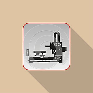 Industrial equipment. Conditional sign. Vector icon.