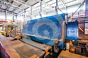 Industrial equipment at the factory in production hall