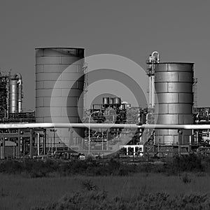 Industrial facilities of the Argentine petrochemical industry,