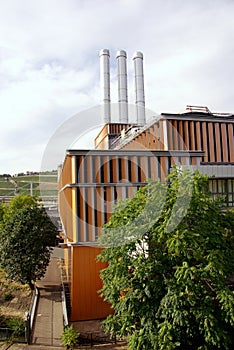 Industrial facility for the generation of electric power in Wuerzburg in Germany