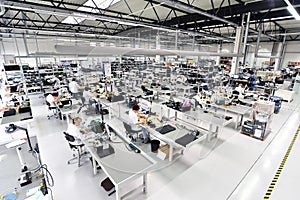 Industrial factory for assembly of microelectronics - interior a