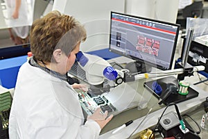 Industrial factory for assembly of microelectronics - quality co photo