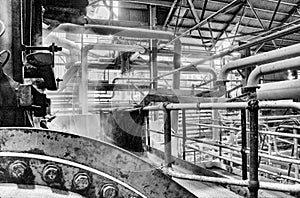 Industrial factory interior