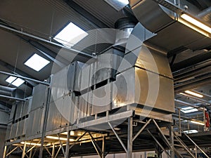 Industrial factory plant HVAC ventilation