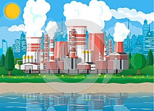 Industrial factory, power plant.