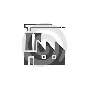 Industrial factory vector icon