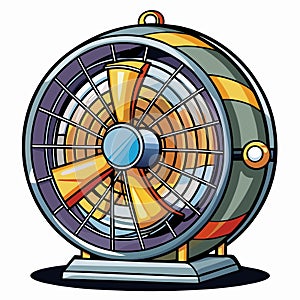Industrial Fan with Cage