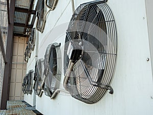 Industrial fan commercial cooling HVAC air conditioner.