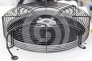Industrial fan on cooling unit