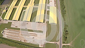 Industrial Farm Aerial View