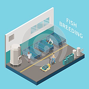 Industrial Fishing Isometric View