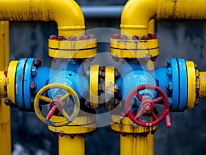 Industrial Gas Valves and Pipes